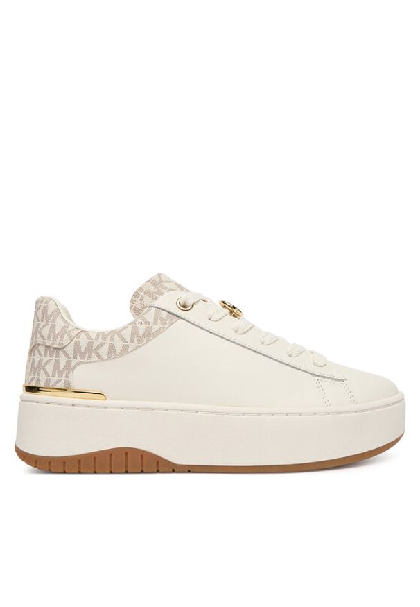 MICHAEL Michael Kors Sneakersy Dottie 43F5DTFS6L Écru. Materiał: skóra