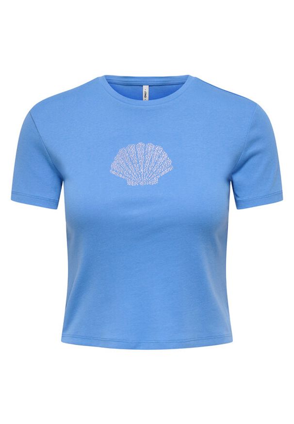 only - ONLY T-Shirt Kira 15346419 Niebieski Regular Fit. Kolor: niebieski. Materiał: bawełna