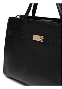 TOMMY HILFIGER - Tommy Hilfiger Torebka Th Heritage Workbag AW0AW16910 Czarny. Kolor: czarny. Materiał: skórzane #5