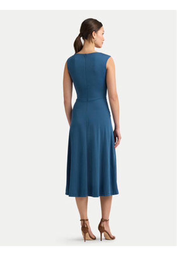 Lauren Ralph Lauren Sukienka codzienna 250872090009 Niebieski Regular Fit. Okazja: na co dzień. Kolor: niebieski. Materiał: syntetyk. Typ sukienki: proste. Styl: casual