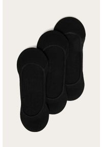 Polo Ralph Lauren - Stopki (3-pack). Kolor: czarny. Materiał: bawełna, materiał, elastan. Wzór: gładki #1
