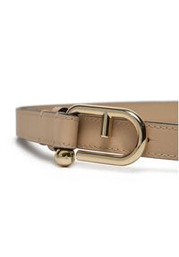 Furla Pasek Damski WC00089 BX2045 8E000 Beżowy. Kolor: beżowy. Materiał: skóra