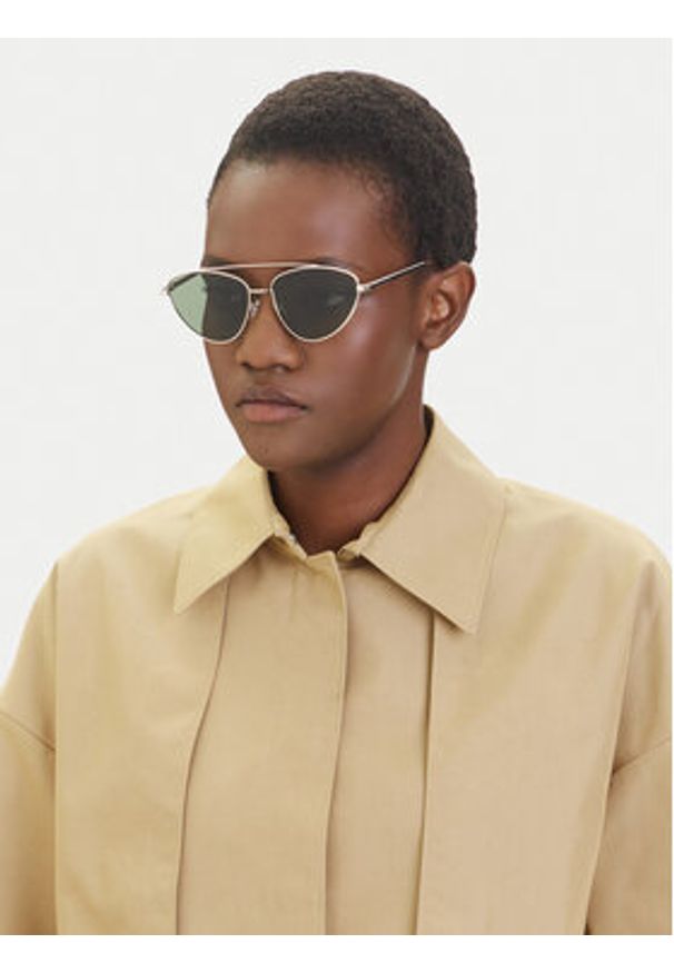 Pieces Okulary przeciwsłoneczne 17154888 Złoty. Kolor: złoty