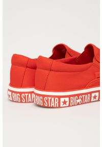 Big-Star - Big Star Tenisówki damskie kolor czerwony. Nosek buta: okrągły. Kolor: czerwony. Materiał: guma
