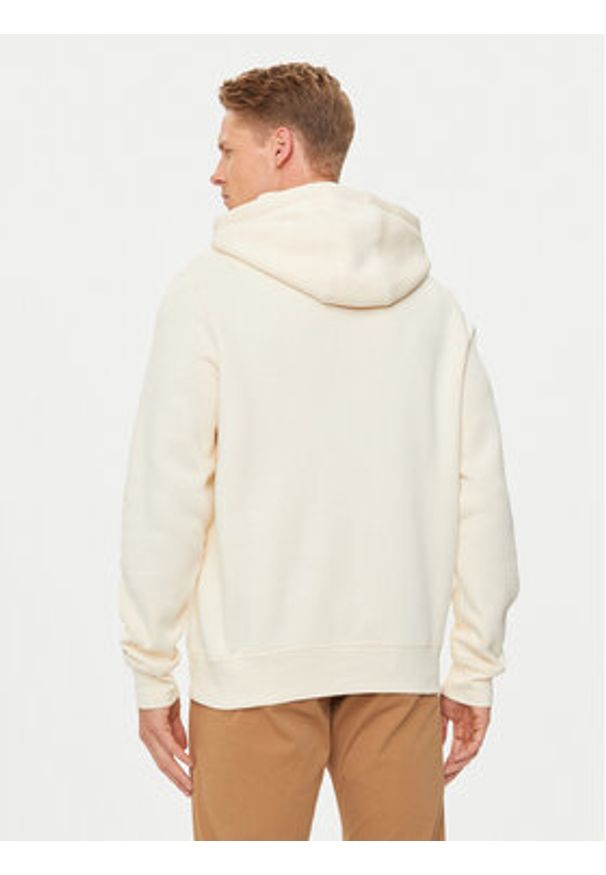 TOMMY HILFIGER - Tommy Hilfiger Bluza Logo MW0MW11599 Beżowy Regular Fit. Kolor: beżowy. Materiał: bawełna, syntetyk