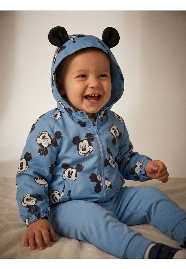 Sinsay - Kurtka z elementami 3D Mickey Mouse - szary. Kolor: szary. Wzór: motyw z bajki