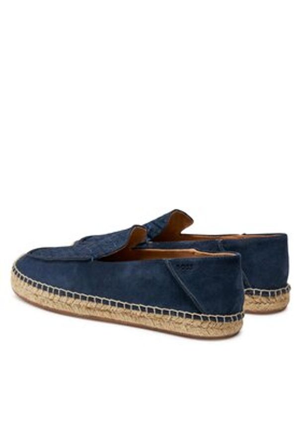 BOSS - Boss Espadryle Madeira Slon Sdapcmn 50522049 Granatowy. Kolor: niebieski. Materiał: zamsz, skóra
