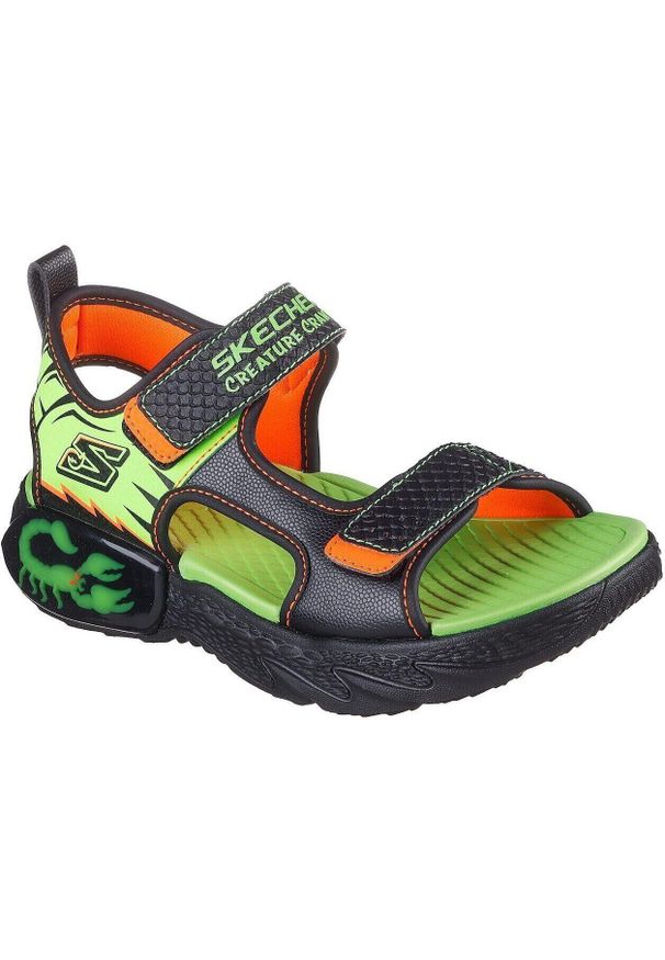 skechers - Sandały dla dzieci Skechers Creature splash bugt. Kolor: zielony. Materiał: materiał, syntetyk. Styl: sportowy