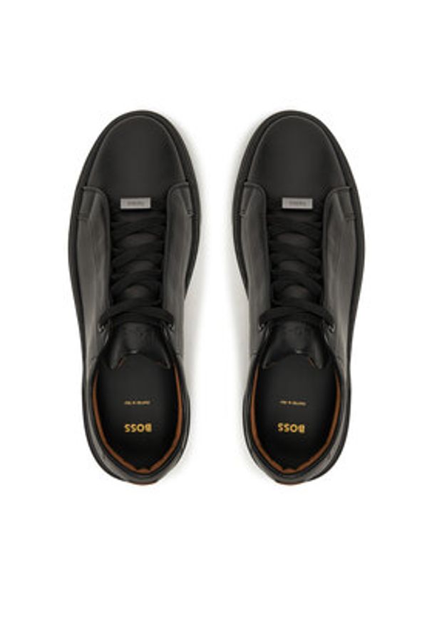 BOSS Sneakersy Gary 50546855 Czarny. Kolor: czarny. Materiał: skóra