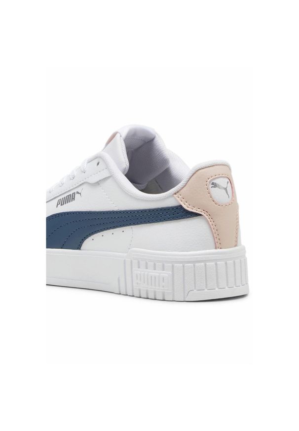 Buty damskie Puma Carina 2.0. Okazja: na plażę. Kolor: biały, wielokolorowy, różowy, szary. Sezon: lato. Sport: tenis