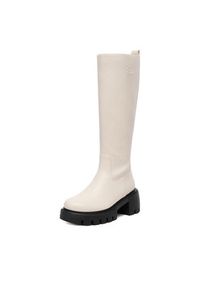 Nine West Kozaki CEO-SUMAYA-01 Écru. Kolor: kremowy. Materiał: materiał #3