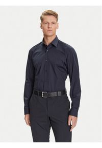 BOSS Koszula H-Joe 50545075 Granatowy Regular Fit. Kolor: niebieski. Materiał: bawełna