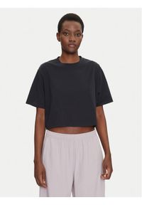Under Armour T-Shirt Rival 1389721 Czarny Loose Fit. Kolor: czarny. Materiał: bawełna, syntetyk