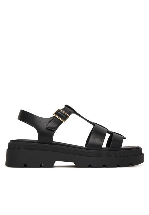 Geox Sandały Adacter S B D670NA 00043 C9999 Czarny. Kolor: czarny. Materiał: skóra