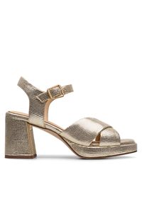 Sandały Clarks. Kolor: złoty