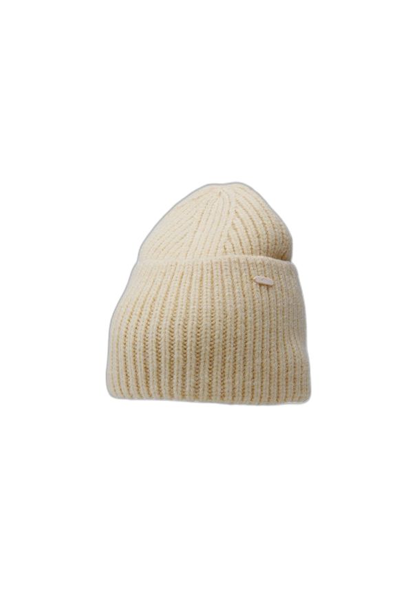 4f - Czapka Damska 4F. Kolor: beżowy