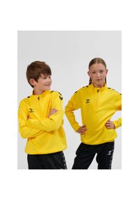 Bluza dziecięca 1/2 z zamkiem błyskawicznym Hummel Core XK. Kolor: pomarańczowy, żółty, wielokolorowy. Materiał: materiał