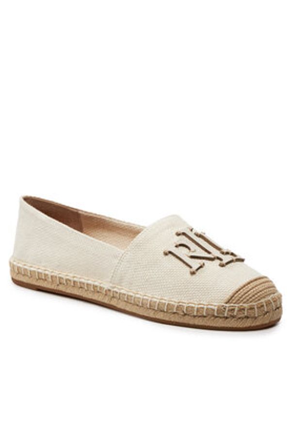 Lauren Ralph Lauren Espadryle 802920405006 Beżowy. Kolor: beżowy. Materiał: materiał