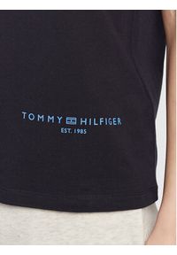 TOMMY HILFIGER - Tommy Hilfiger T-Shirt Logo WW0WW37556 Granatowy Regular Fit. Kolor: niebieski. Materiał: bawełna