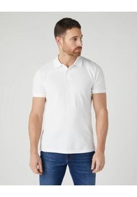 Wrangler - WRANGLER POLOSHIRT MĘSKA KOSZULKA POLO WHITE W7X7K4989. Typ kołnierza: polo #1