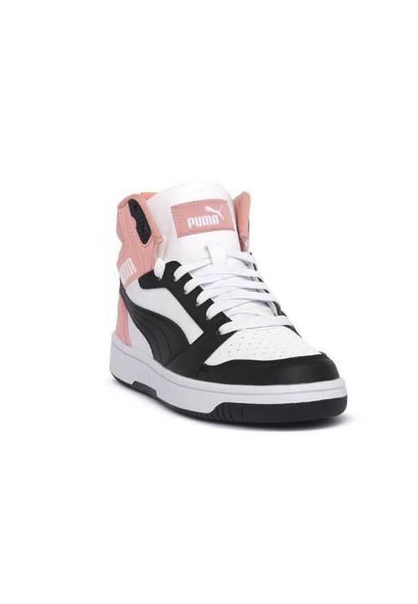 Buty do chodzenia damskie Puma 26 Rebound V6 Mid Jr. Kolor: wielokolorowy. Materiał: syntetyk, materiał. Szerokość cholewki: normalna. Sport: turystyka piesza
