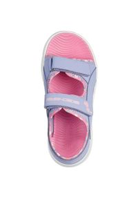 skechers - Sandały Skechers Flex Splash - Heart, Dzieci. Kolor: fioletowy. Materiał: syntetyk, materiał