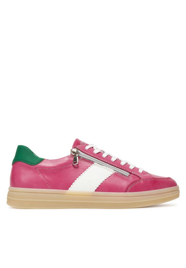 Remonte Sneakersy D2C02-31 Różowy. Kolor: różowy. Materiał: skóra