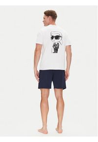 Karl Lagerfeld - KARL LAGERFELD Piżama A2M45007 Granatowy Regular Fit. Kolor: niebieski. Materiał: bawełna