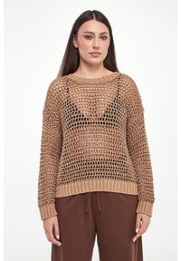 Weekend Max Mara - Sweter damski ażurowy lniany Onirica WEEKEND MAX MARA. Materiał: len. Wzór: ażurowy #3