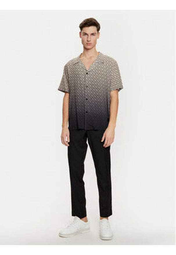 BOSS - Boss Koszula Vale 50534342 Czarny Regular Fit. Kolor: czarny. Materiał: wiskoza