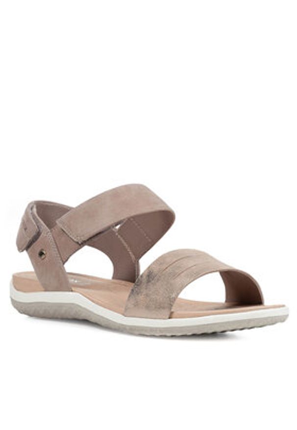 Geox Sandały D Sandal Vega D02R6F 09ACF C5004 Brązowy. Kolor: brązowy. Materiał: skóra