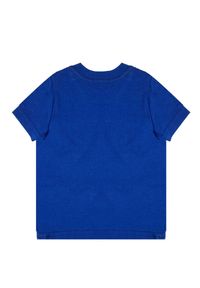 DSQUARED2 KIDS - Niebieski t-shirt z grafiką logo 0-3 lata. Kolor: niebieski. Materiał: bawełna. Sezon: lato. Styl: klasyczny #3