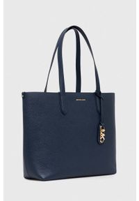 MICHAEL Michael Kors torebka skórzana dwustronna kolor granatowy. Kolor: niebieski. Materiał: skórzane. Rodzaj torebki: na ramię #6