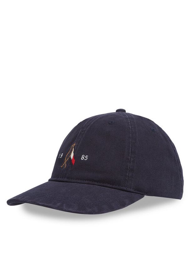 TOMMY HILFIGER - Tommy Hilfiger Czapka z daszkiem Seasonal Flag Wash 6 Panel Cap AM0AM13348 Granatowy. Kolor: niebieski. Materiał: bawełna