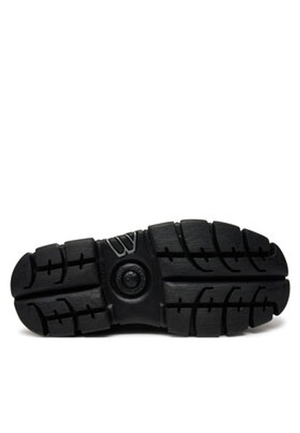 NEW ROCK Glany M-NEWMILI083-S21 Czarny. Kolor: czarny. Materiał: skóra. Styl: rockowy