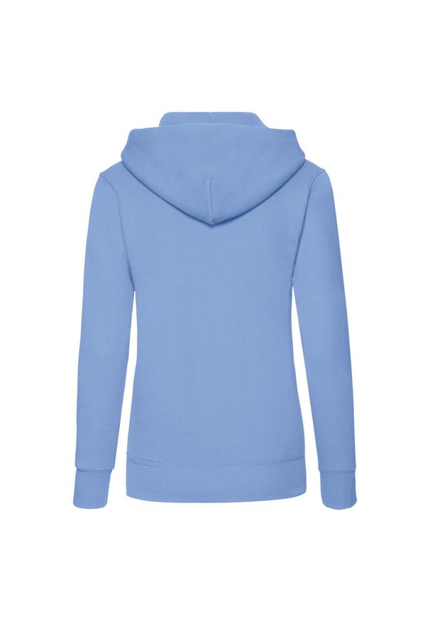 FRUIT OF THE LOOM - Bluza Damska Z Kapturem. Typ kołnierza: kaptur. Kolor: niebieski