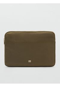 mango - Mango Etui na laptopa 87070427 Khaki. Kolor: brązowy. Materiał: materiał