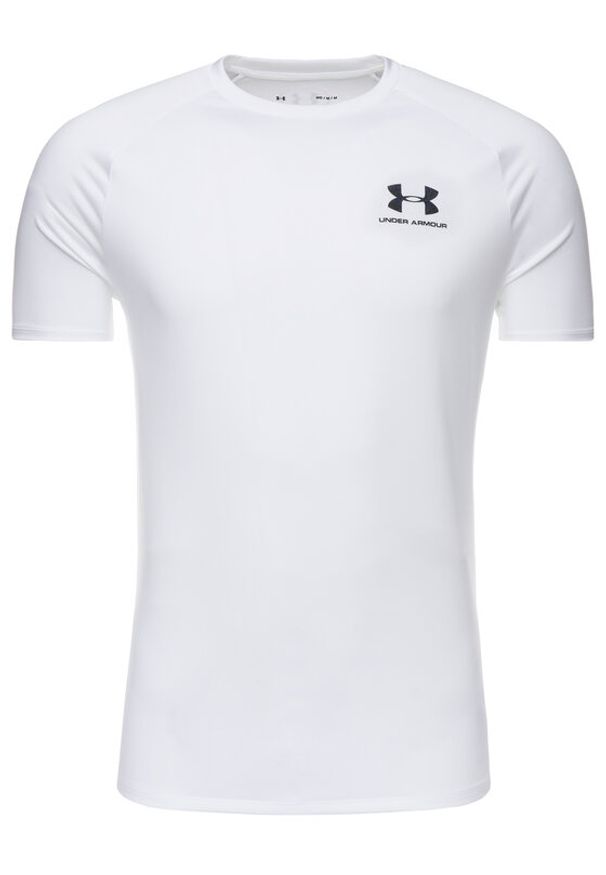 Under Armour T-Shirt 1326799 Biały Loose Fit. Kolor: biały. Materiał: syntetyk