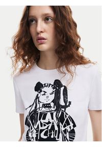 Desigual T-Shirt Choi Lacroix 24WWTK90 Biały Slim Fit. Kolor: biały. Materiał: bawełna #4