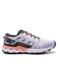 Buty do biegania damskie Mizuno Wave Daichi 7. Kolor: czerwony, biały, wielokolorowy, różowy. Model: Mizuno Wave