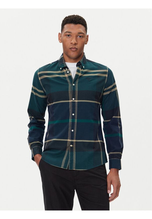 Barbour Koszula MSH4994TN23 Zielony Tailored Fit. Kolor: zielony. Materiał: bawełna