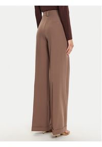 Maryley Spodnie materiałowe 24IB563/43WO Brązowy Relaxed Fit. Kolor: brązowy. Materiał: syntetyk
