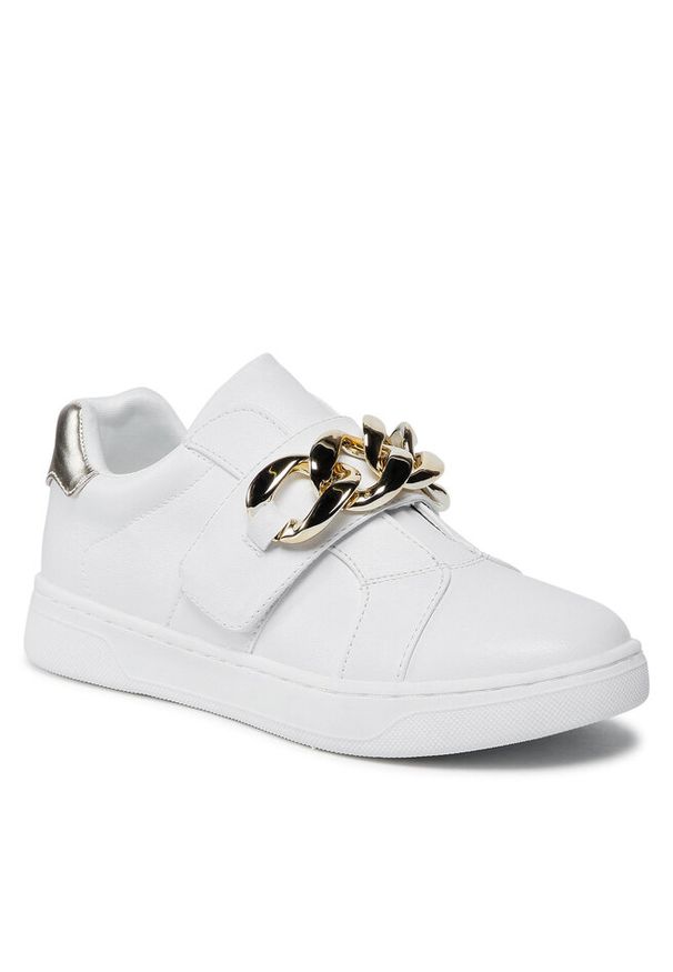 Sneakersy DeeZee. Kolor: biały