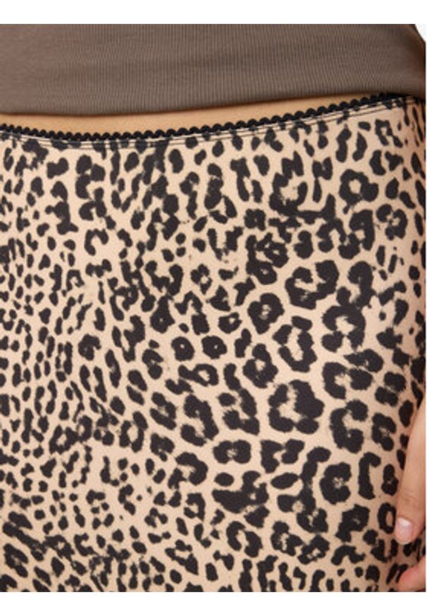 Noisy may - Noisy May Spódnica midi Avery 27034322 Brązowy Slim Fit. Kolor: brązowy. Materiał: bawełna