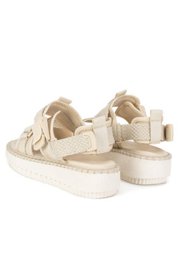 Badura Sandały BEKI-01W3-006 Beżowy. Kolor: beżowy. Materiał: syntetyk