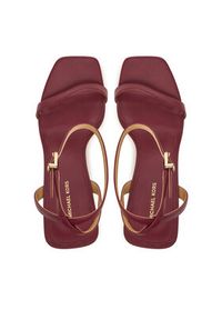 MICHAEL Michael Kors Sandały Liana 40T5LNHS1L Bordowy. Kolor: czerwony. Materiał: skóra #6