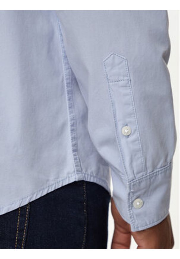 Guess Jeans Koszula M4YH35 WGCF1 Błękitny Slim Fit. Kolor: niebieski. Materiał: bawełna