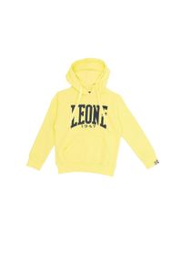 LEONE 1947 APPAREL - Podstawowa bluza dziecięca z kapturem. Typ kołnierza: kaptur. Kolor: zielony, wielokolorowy, żółty. Sport: joga i pilates