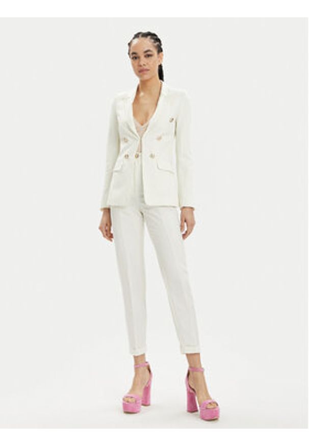 Marciano Guess Marynarka Martina 4GGN14 7158A Écru Blazer Fit. Kolor: kremowy. Materiał: lyocell
