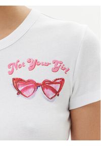 Hugo - HUGO T-Shirt Delanor_2 50539132 Biały Cropped Fit. Kolor: biały. Materiał: bawełna #3